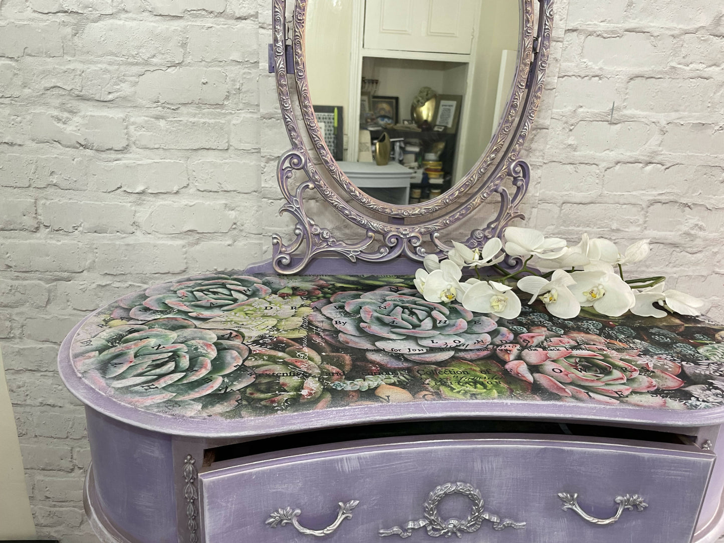 SOLD SOLD Lavender Vanity Dressing Table