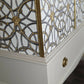 Tall Drinks Cabinet, Neutral, Vintage, Gold, Versace, Upcycled