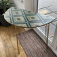 Console Hall Table Half Circle Decoupage