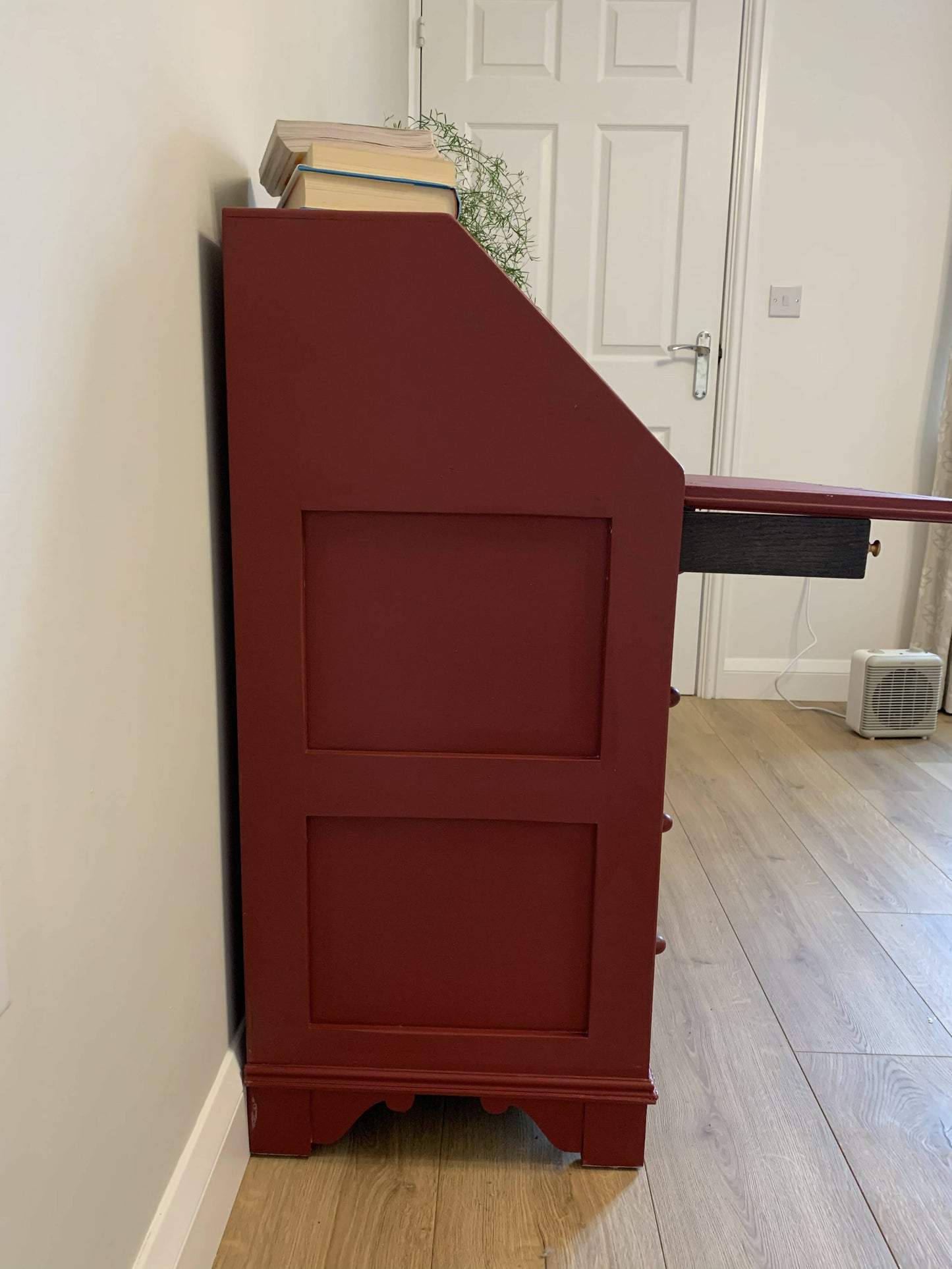 Vintage Jacobean Red Writing Bureau