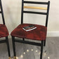 Pair of Red Vintage Dining Chairs