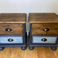 Upcycled bedside cabinets