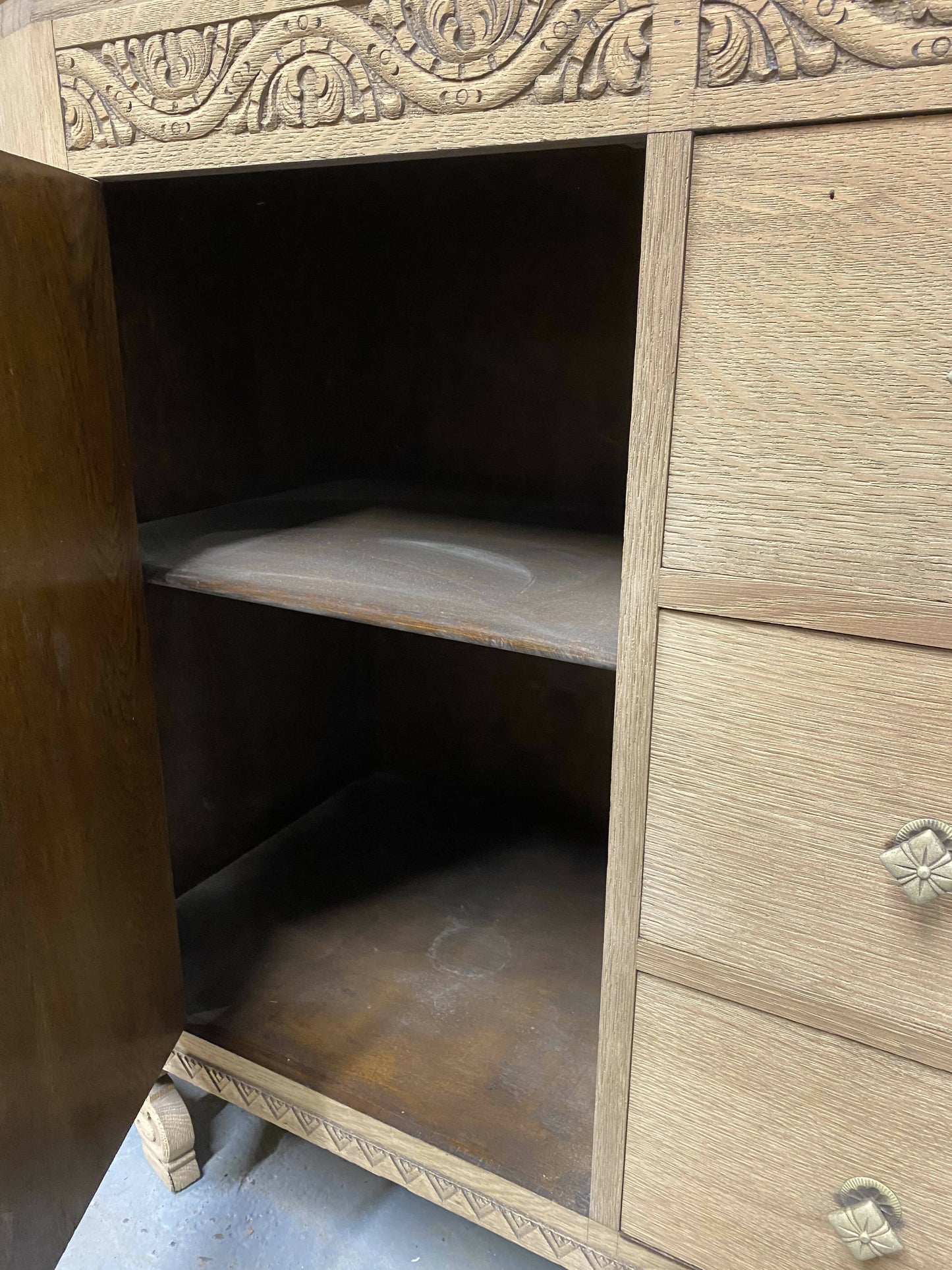 Stripped Oak Sideboard