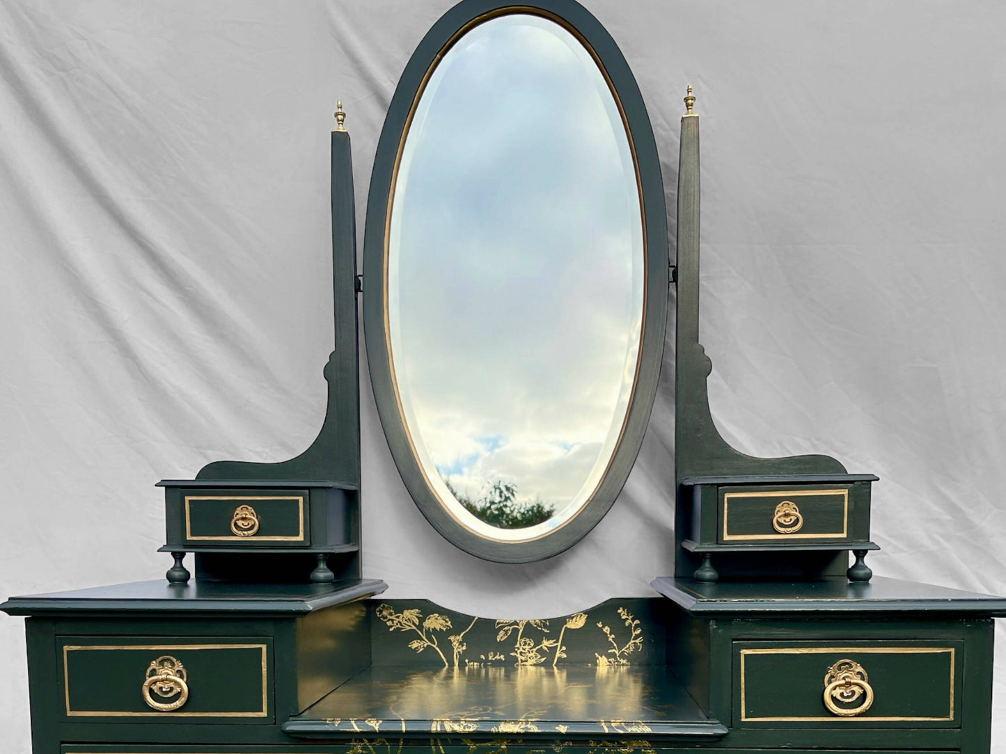 Black Edwardian Dressing Table