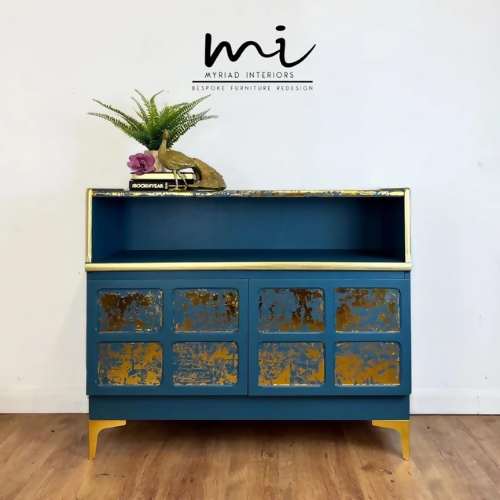 Refurbished Nathan mid century sideboard, drinks cabinet, media centre, tv stand console table, retro, teak teal - commission available