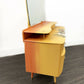 Yellow Vintage Dressing Table With Mirror