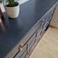 Large Nathan Squares Blue Drinks Cabinet / Media Sideboard