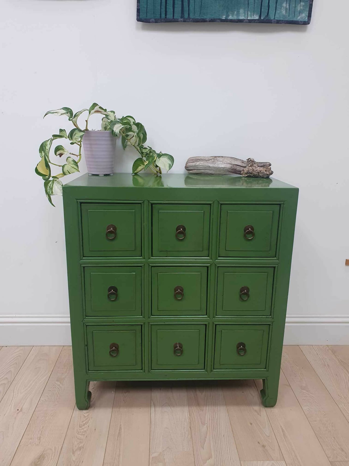 Green Apothecary Vintage Drawers