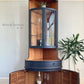 Nathan Tall Corner Unit with Light / Display Cabinet