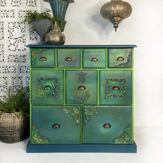 Apothecary style chest of drawers