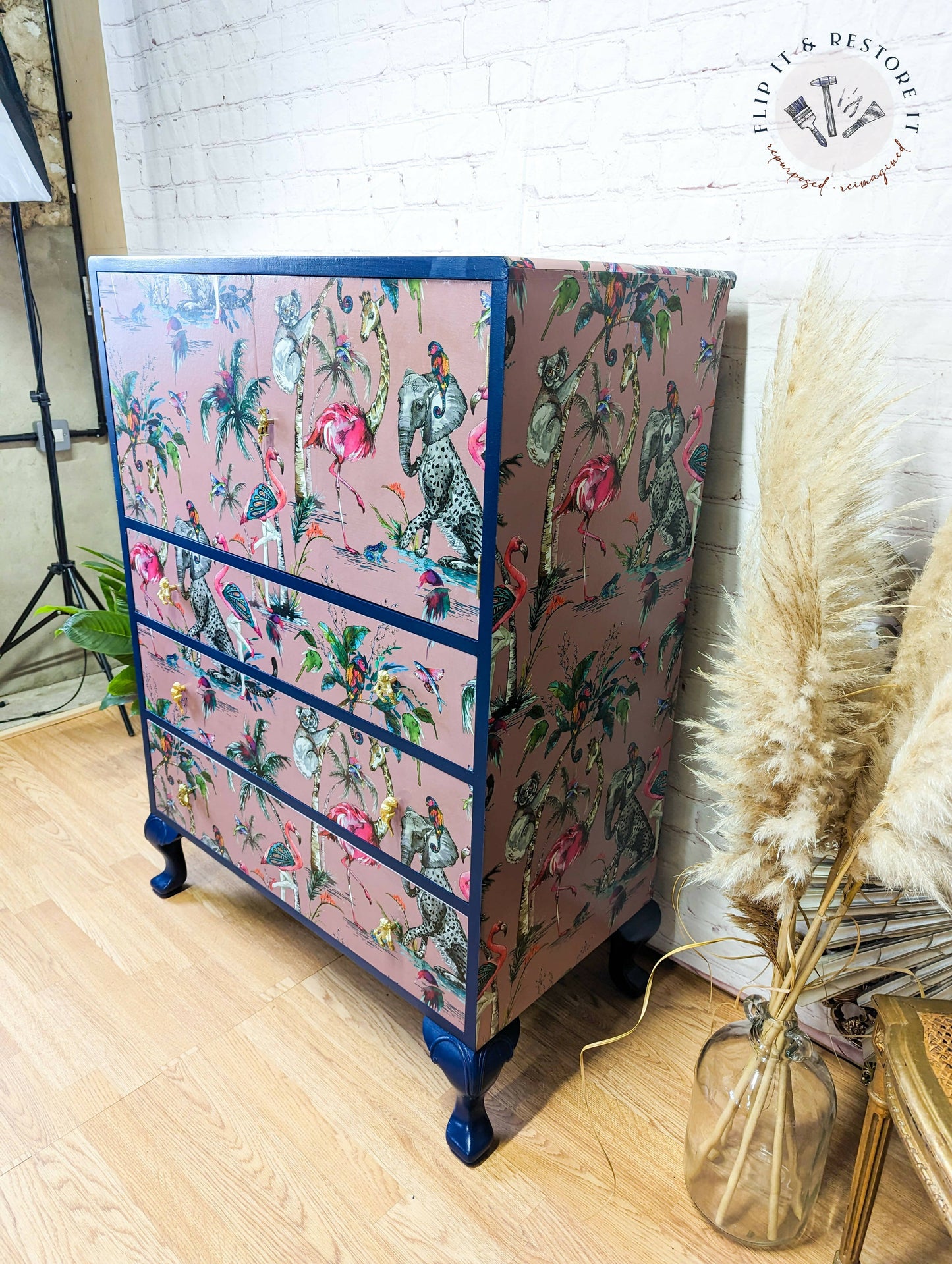 Vintage Tallboy Chest Of Drawers Linen Cupboard, Drinks Cabinet, Tallboy, Bedroom Storage MADE TO ORDER