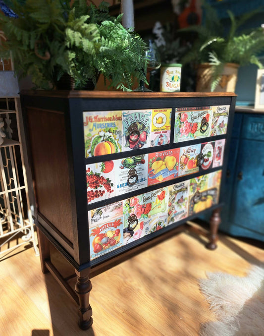 SOLD OUT Redesigned Vintage Solid Oak Drawers