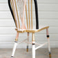 ****** SOLD OUT ****** Whimsical Edwardian Desk & Chair, Black, White, Roses, Diamonds, checks and stripes Alice in Wonderland Dressing Table and Windsor Chair