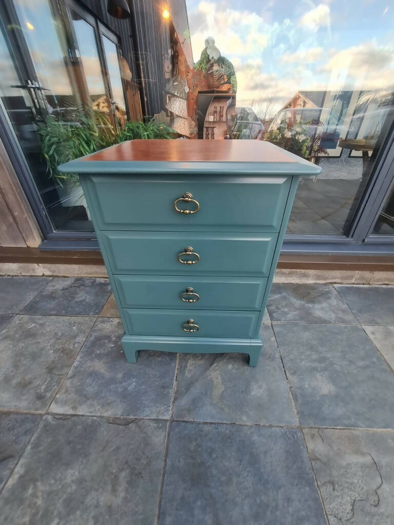 Stag Minstrel bedside Chest of Drawers x 2