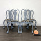 Vintage Victorian Claw And Ball Grey Mahogany Dining Table And 4 Chairs