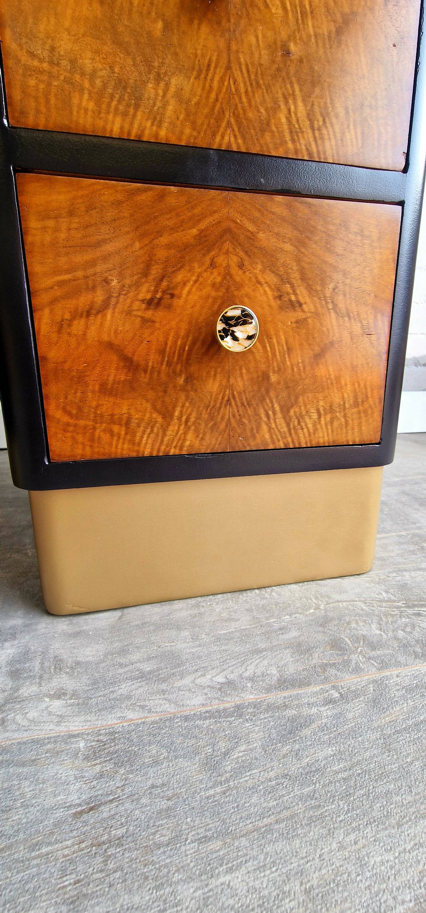 Art Deco Walnut Bedside Cabinets