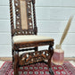 Victorian Late 19th Century Carved Oak Hall Chair Charles II Style