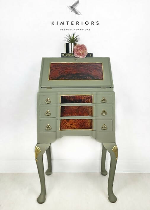 Petit Green Walnut Bureau