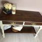 Farmhouse Vintage Console Table Hallway Table With 2 Drawers
