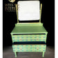 Green vintage dressing table chest of drawers
