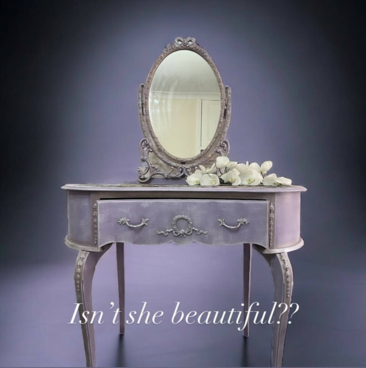 SOLD SOLD Lavender Vanity Dressing Table