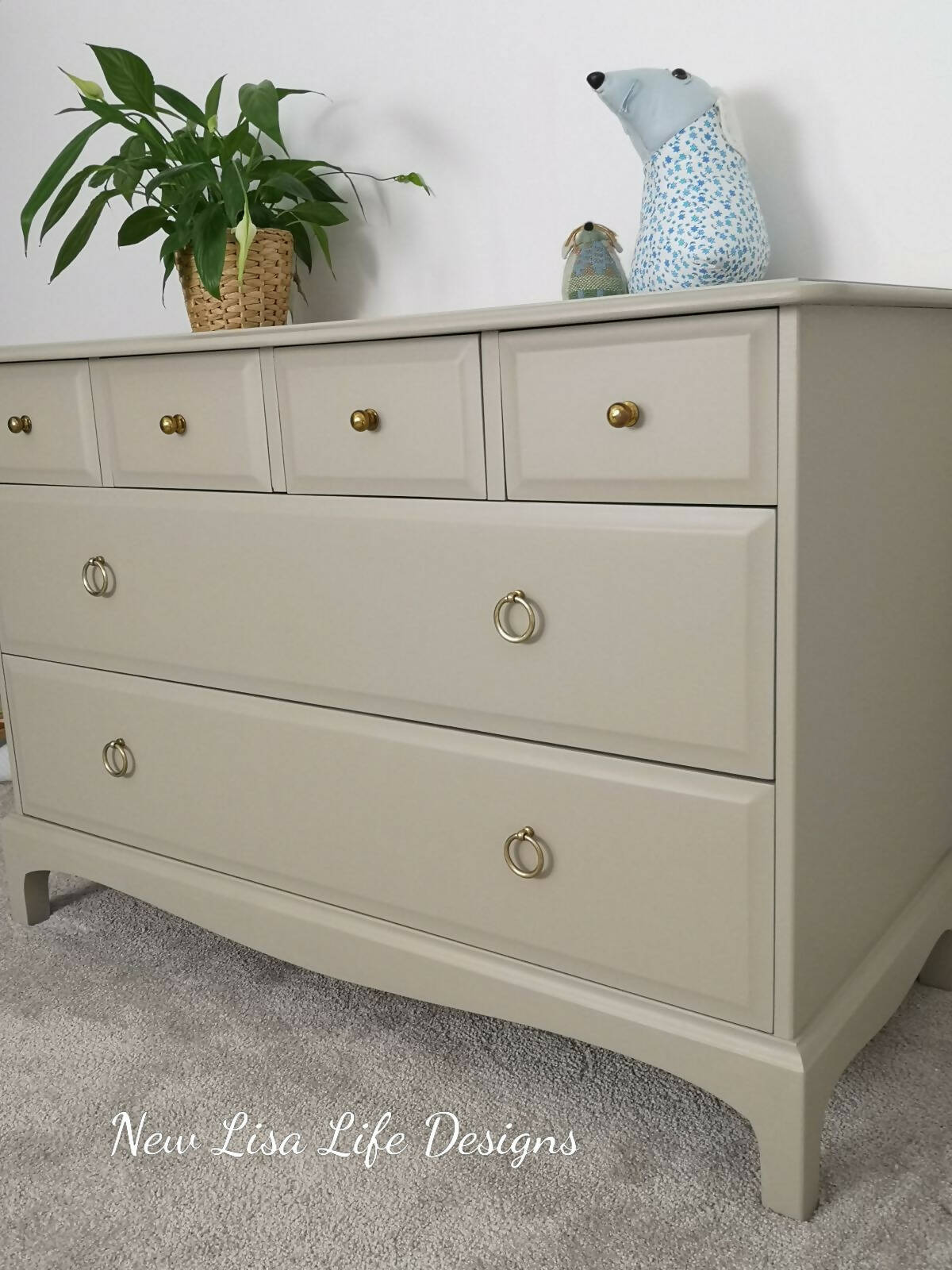 Stag Minstrel 6 Drawer Chest of Drawers "4 over 2" Any colour!