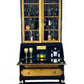 Tall Art Deco Black and Gold Dresser / Display Cabinet