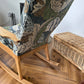 SOLD- A 1970s Vintage PK Rocking Chair William Morris velvet