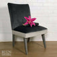 Grey Velvet Accent Chair