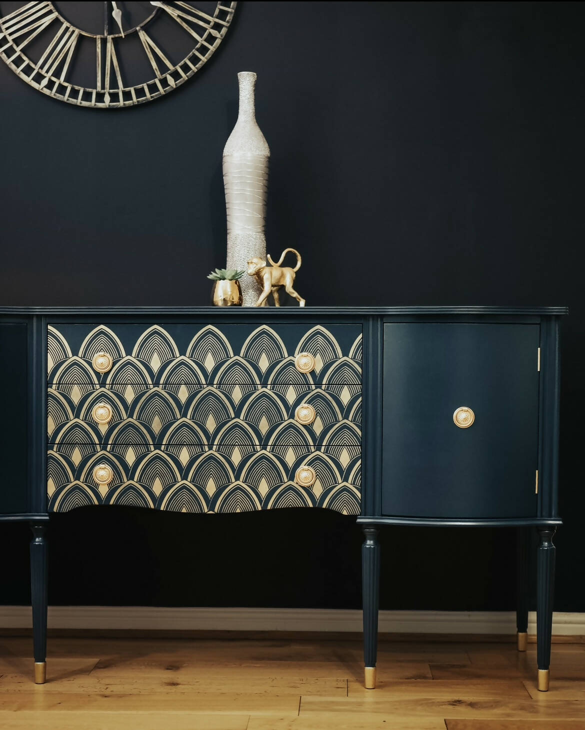 Isla Regency Style Serpentine Sideboard