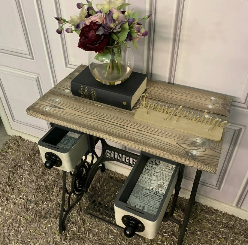 Original Vintage Singer Sewing Table