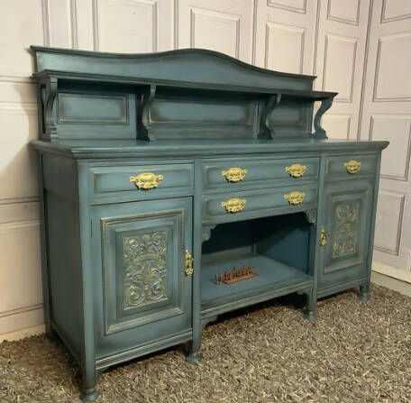 Painted Antique Sideboard Carved Sideboard Commissions Welcome Victorian Sideboard