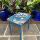 Homestead blue leopard design coffee or side table