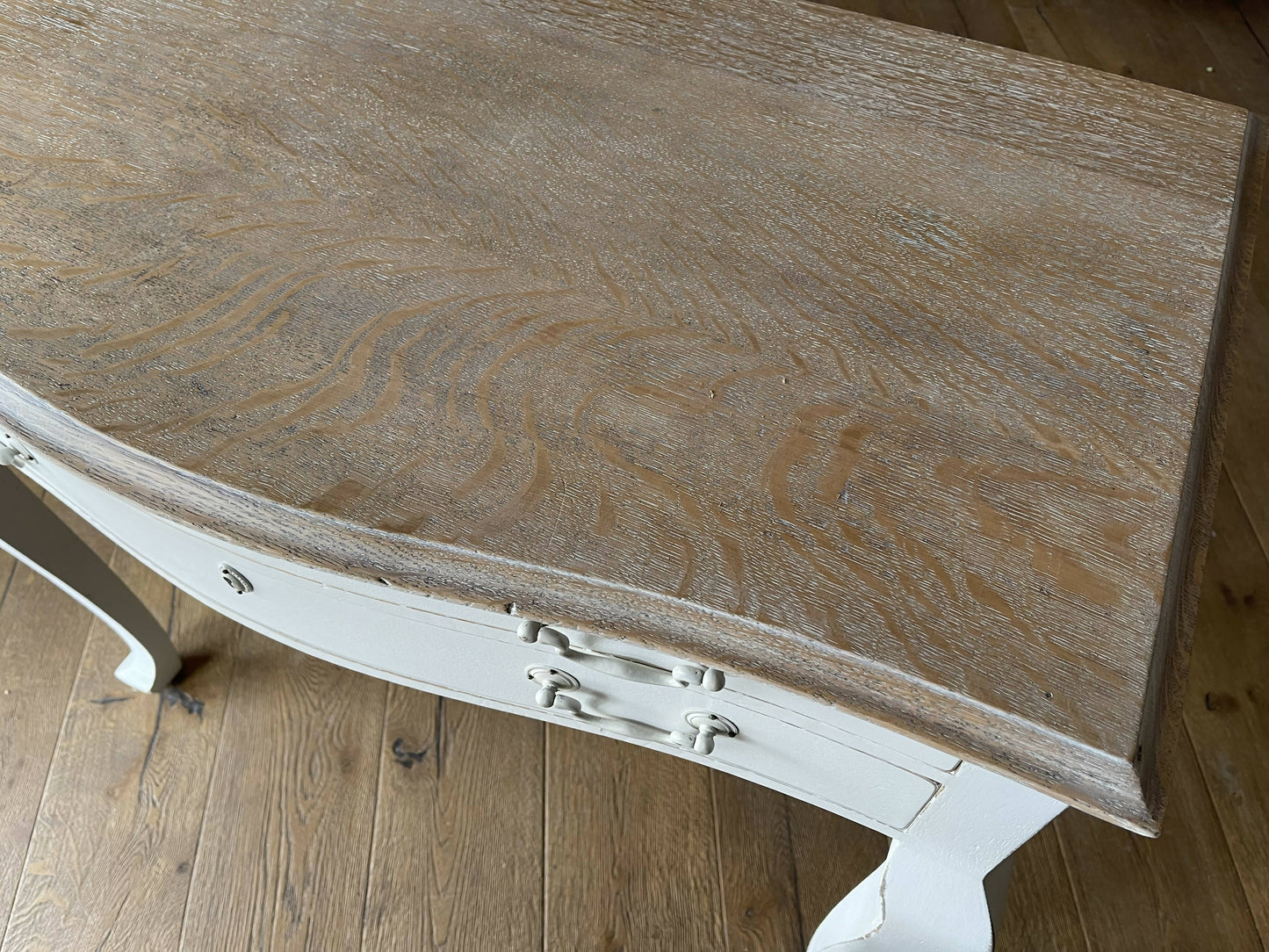 Vintage White Console Table