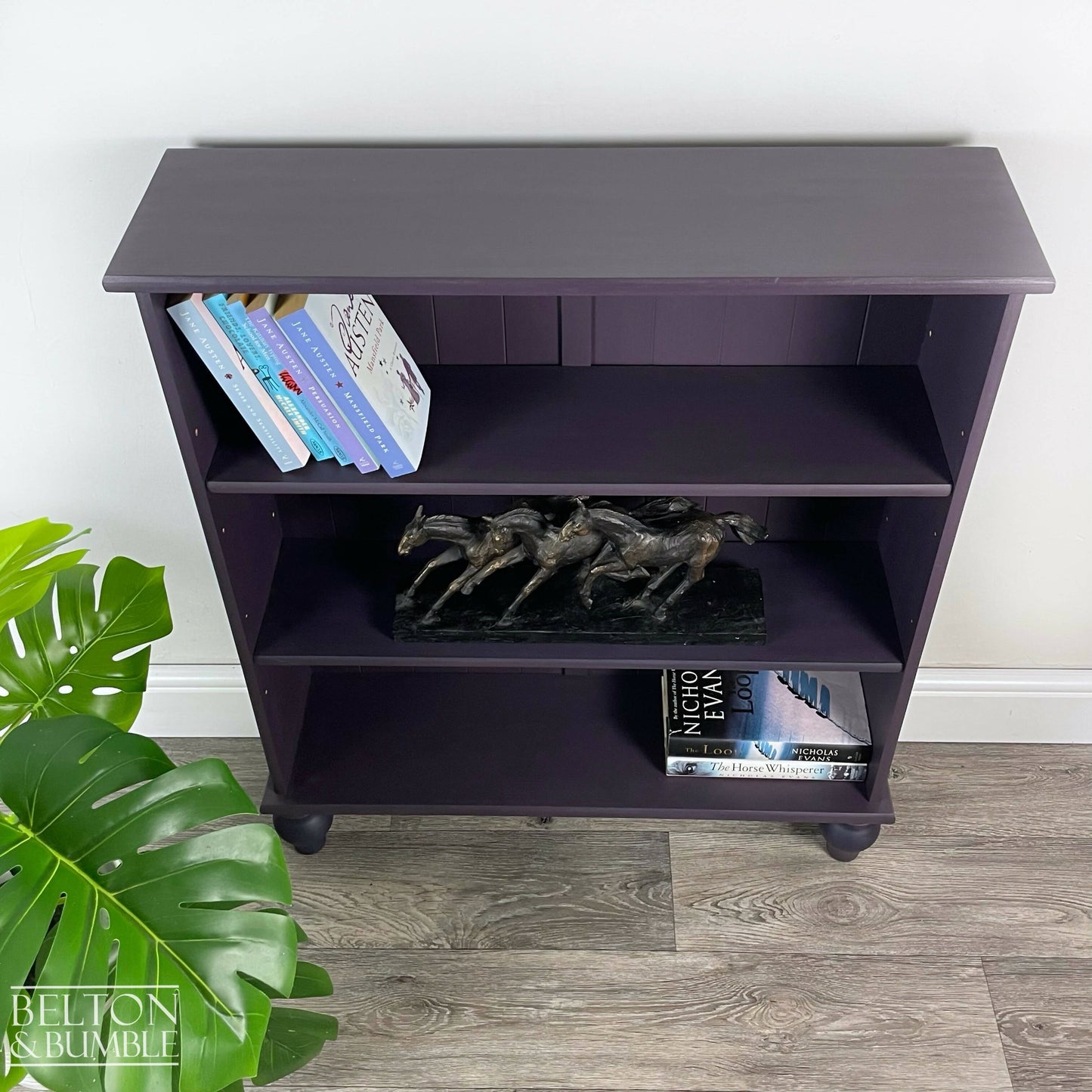 Dark Pine Vintage Bookcase / Shelves