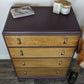 Hand painted vintage drawers.