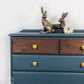 Blue Bedroom Vintage Drawers