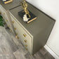 Pair of Four Drawer Chests of Drawers in Green Grey, Mid-Century