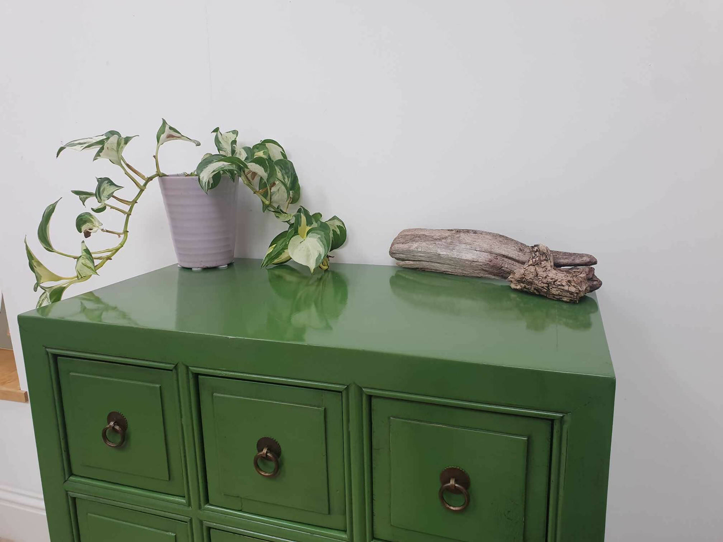 Green Apothecary Vintage Drawers