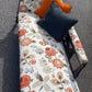 Reupholstered Art Noveau chaise lounge