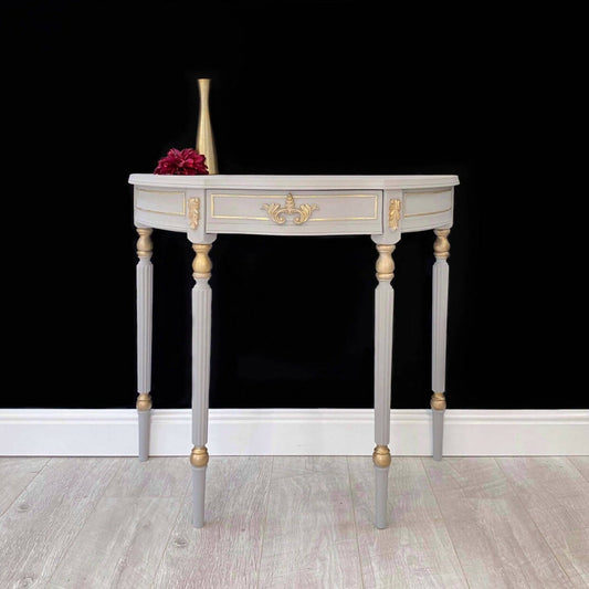 Grey console table