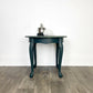 Dark Green Round Coffee Table/Side Table with Mermaid Designed Top