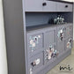Made To Order Upcycled Floral Nathan Squares Lilac Sideboard / Vintage Drinks Cabinet