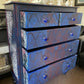 Deep Blue Vintage Chest of Drawers