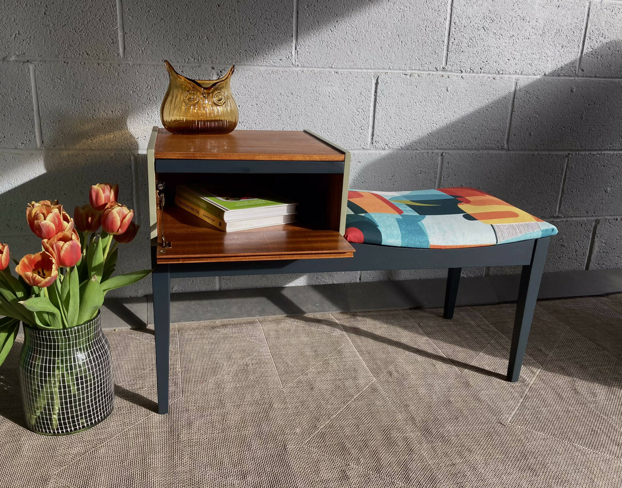 1960 telephone online table with seat