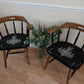 Pair of Wooden Farm Chairs