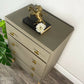 Four Drawer Chest of Drawers in Green Grey, Mid-Century