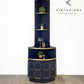 Navy Nathan Corner Cabinet