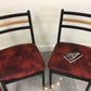 Pair of Red Vintage Dining Chairs