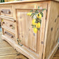 Rustic Wood Cupboard and Drawers Mediterranean Style